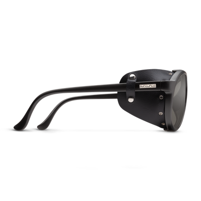 Glacier, Black + Polarized Rose Flash Mirror Lens