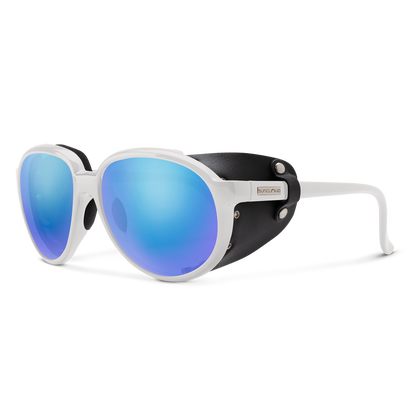 Glacier - Sale, Black + Polarized Rose Flash Mirror Lens