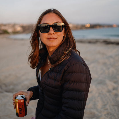 Marion, Tortoise + Polarized Pink Gold Mirror Lens