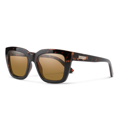 Marion, Tortoise + Polarized Pink Gold Mirror Lens