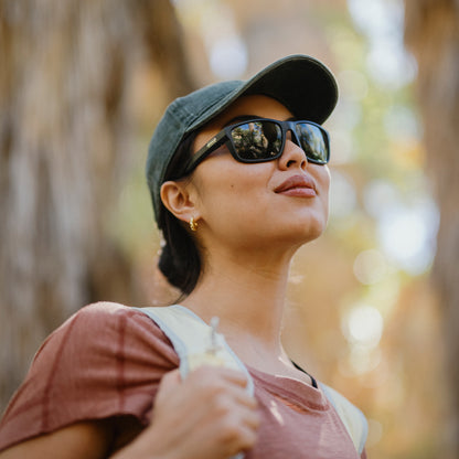 Mayor, Black + Polarized Blue Mirror Lens