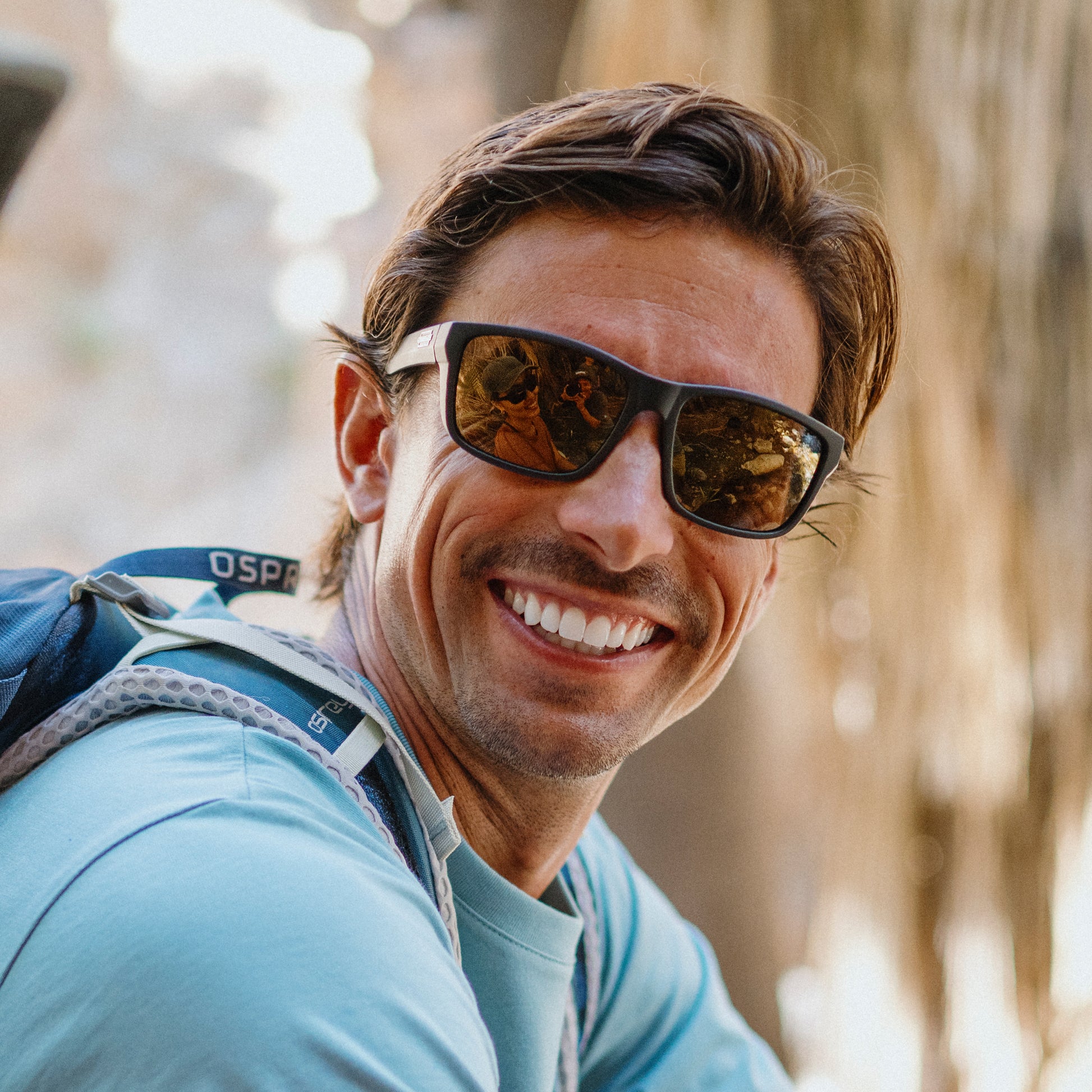 Mayor, Black + Polarized Blue Mirror Lens