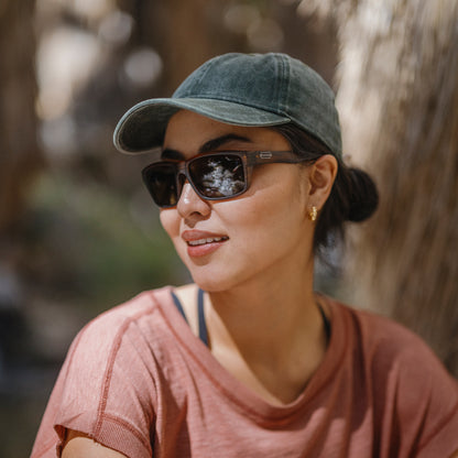 Mayor, Black + Polarized Blue Mirror Lens