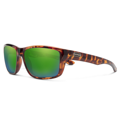 Mayor, Tortoise + Polarized Green Mirror Lens