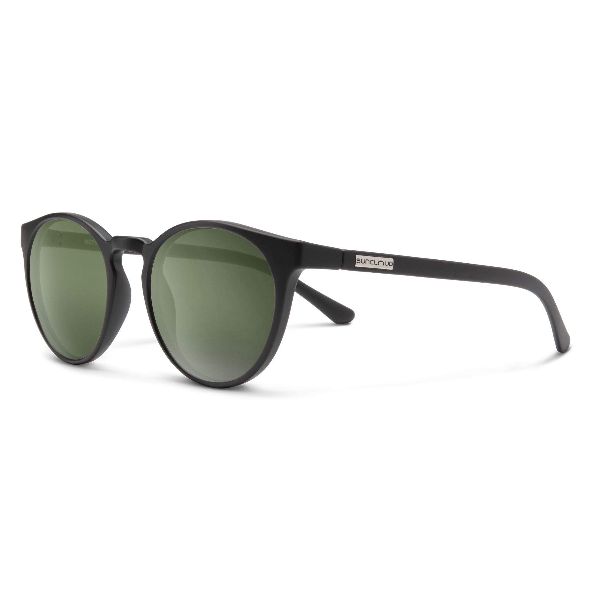 Metric, Matte Black + Polarized Gray Green Lens