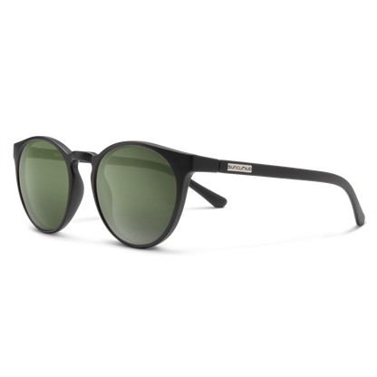 Metric, Matte Black + Polarized Gray Green Lens