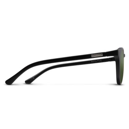 Metric, Matte Black + Polarized Gray Green Lens