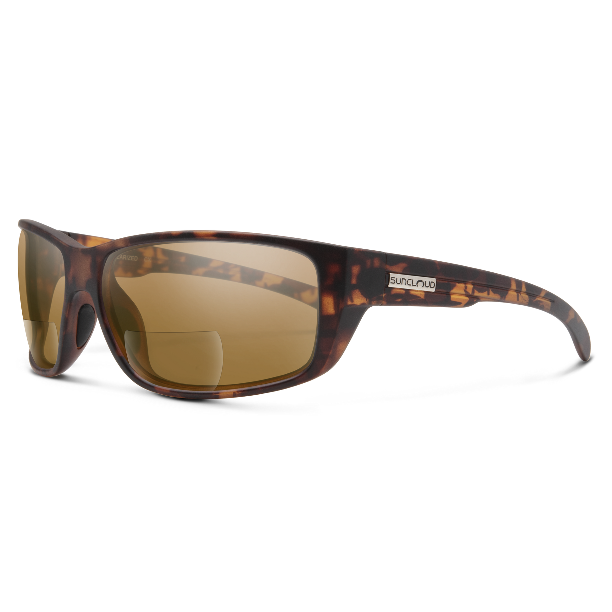 Milestone Reader, Matte Tortoise + Polarized Brown 250 Lens