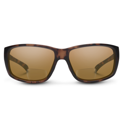 Milestone Reader, Matte Tortoise + Polarized Brown 250 Lens