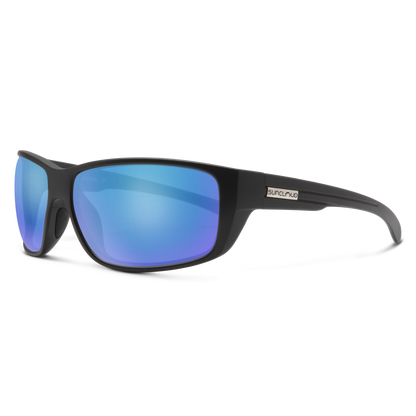 Milestone, Matte Black + Polarized Blue Mirror Lens