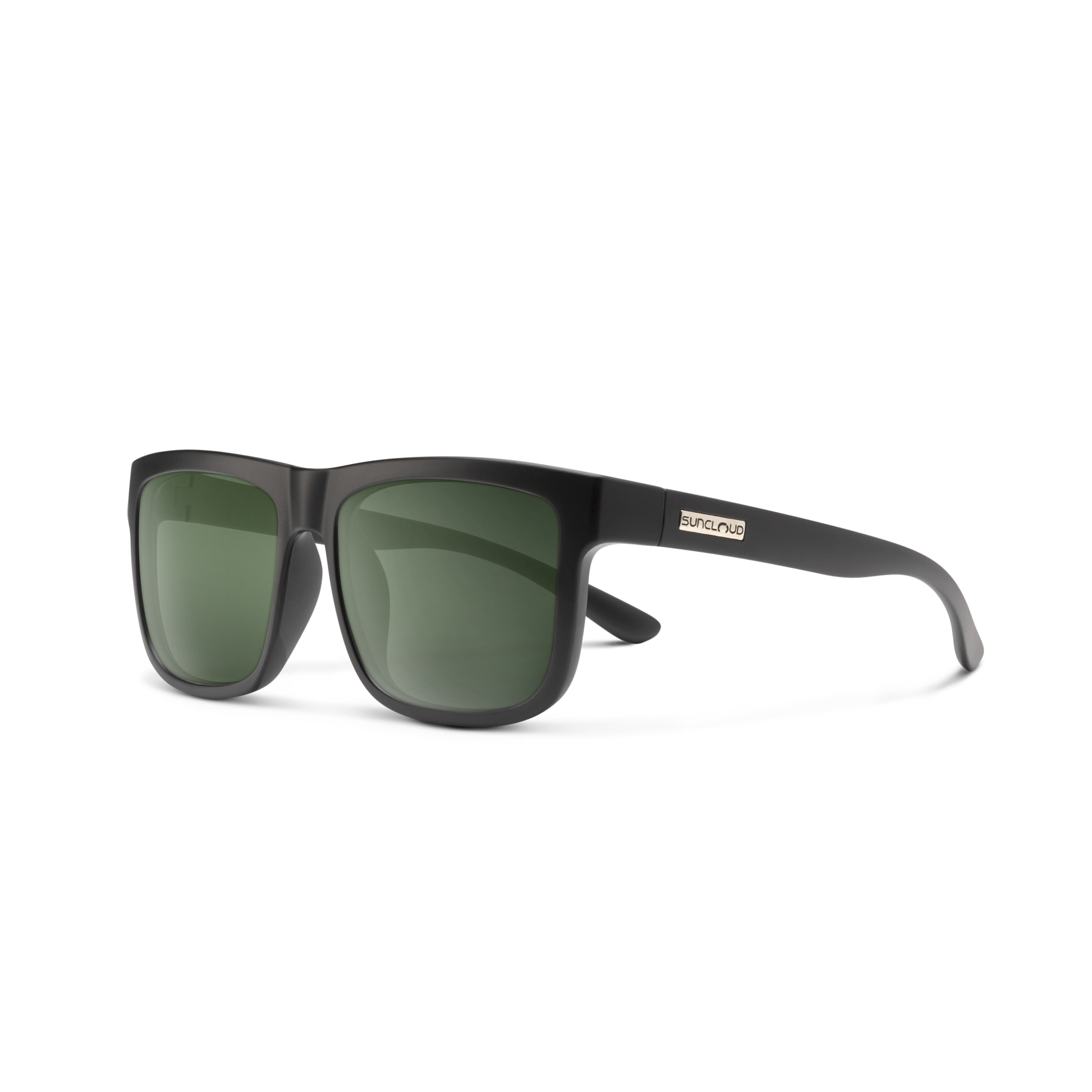 Quiver, Matte Black + Polarized Gray Green Lens
