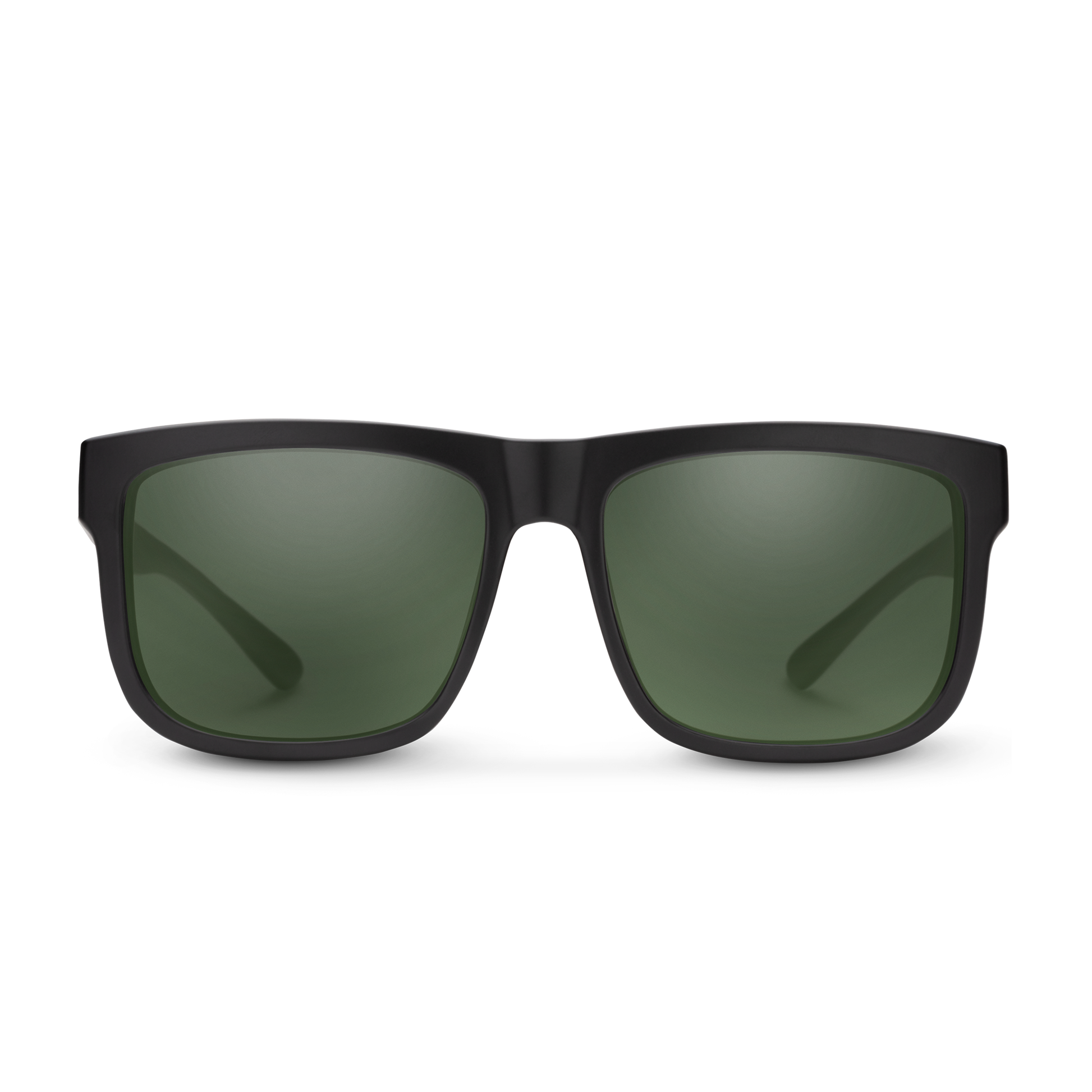 Quiver, Matte Black + Polarized Gray Green Lens