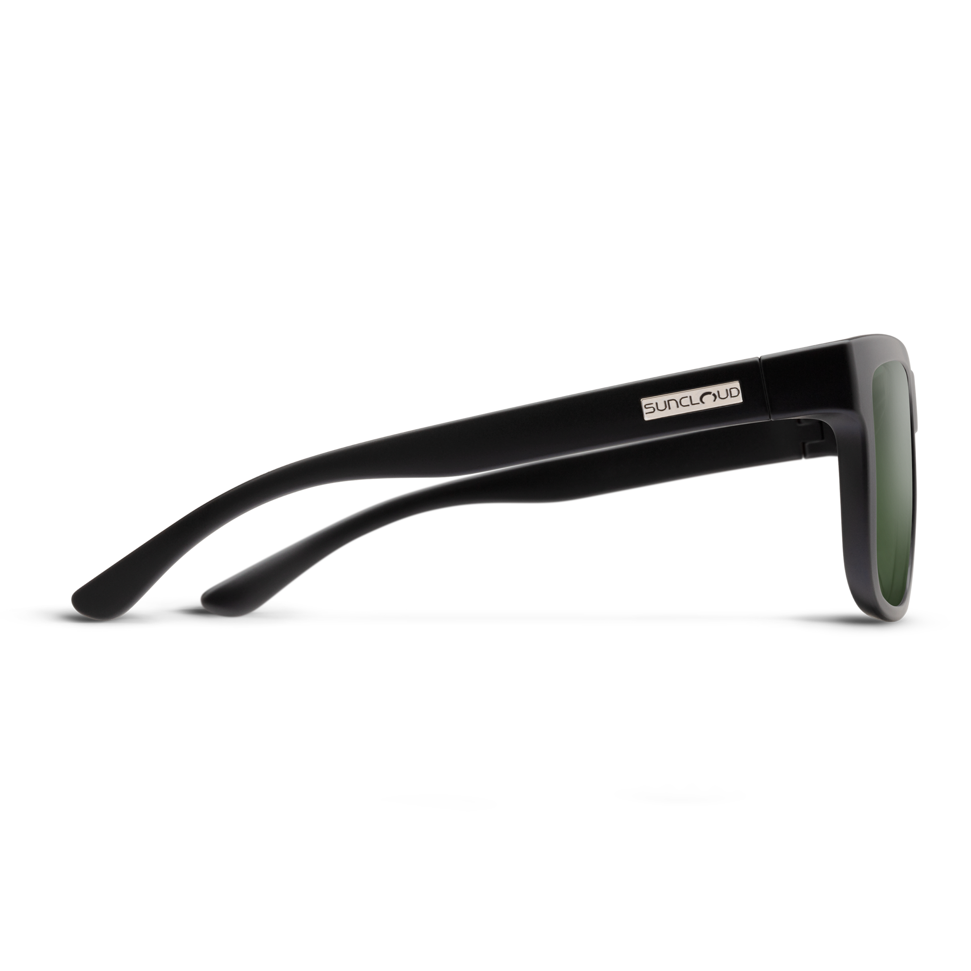 Quiver, Matte Black + Polarized Gray Green Lens