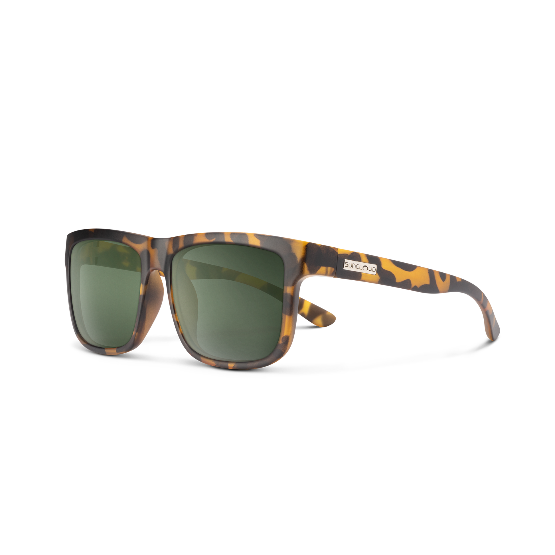 Quiver, Matte Yellow Tortoise + Polarized Gray Green Lens