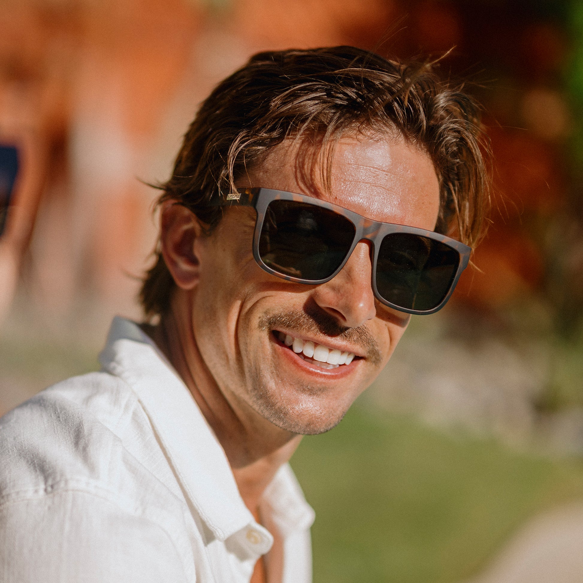 Quiver, Matte Black + Polarized Gray Green Lens