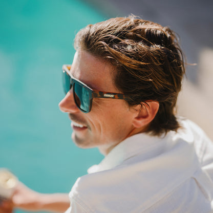 Quiver, Matte Black + Polarized Gray Green Lens