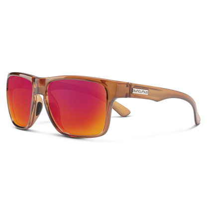Rambler, Crystal Amber + Polarized Red Mirror Lens
