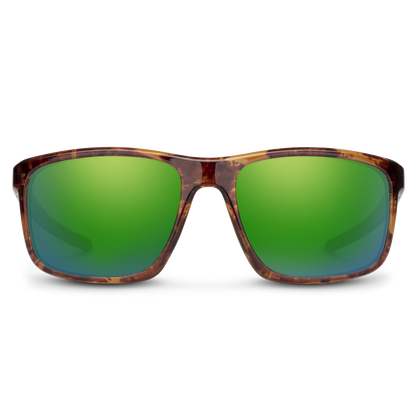 Respek, Tortoise + Polarized Green Mirror Lens