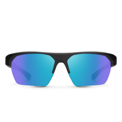 Rival, Matte Tortoise + Polarized Green Mirror Lens