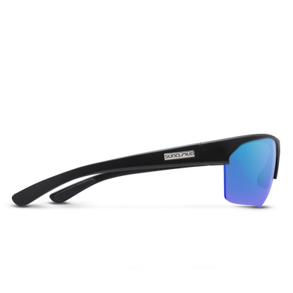 Rival, Matte Tortoise + Polarized Green Mirror Lens