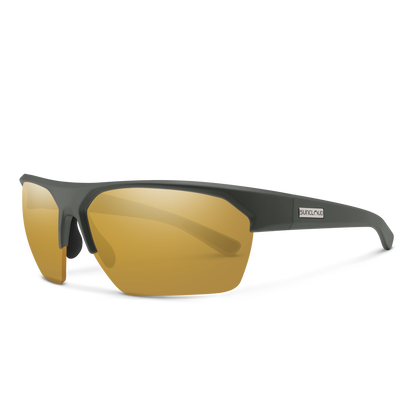Rival, Matte Tortoise + Polarized Green Mirror Lens