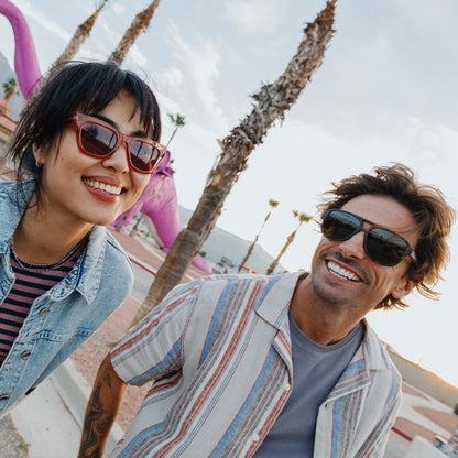 Sandy, Black + Polarized Gray Green Lens