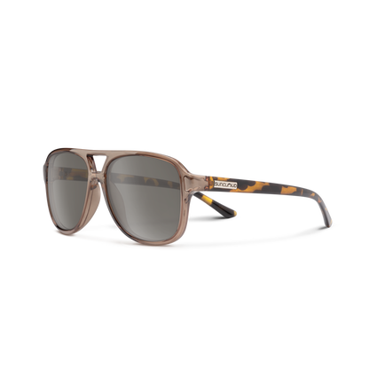 Sandy, Black + Polarized Gray Green Lens