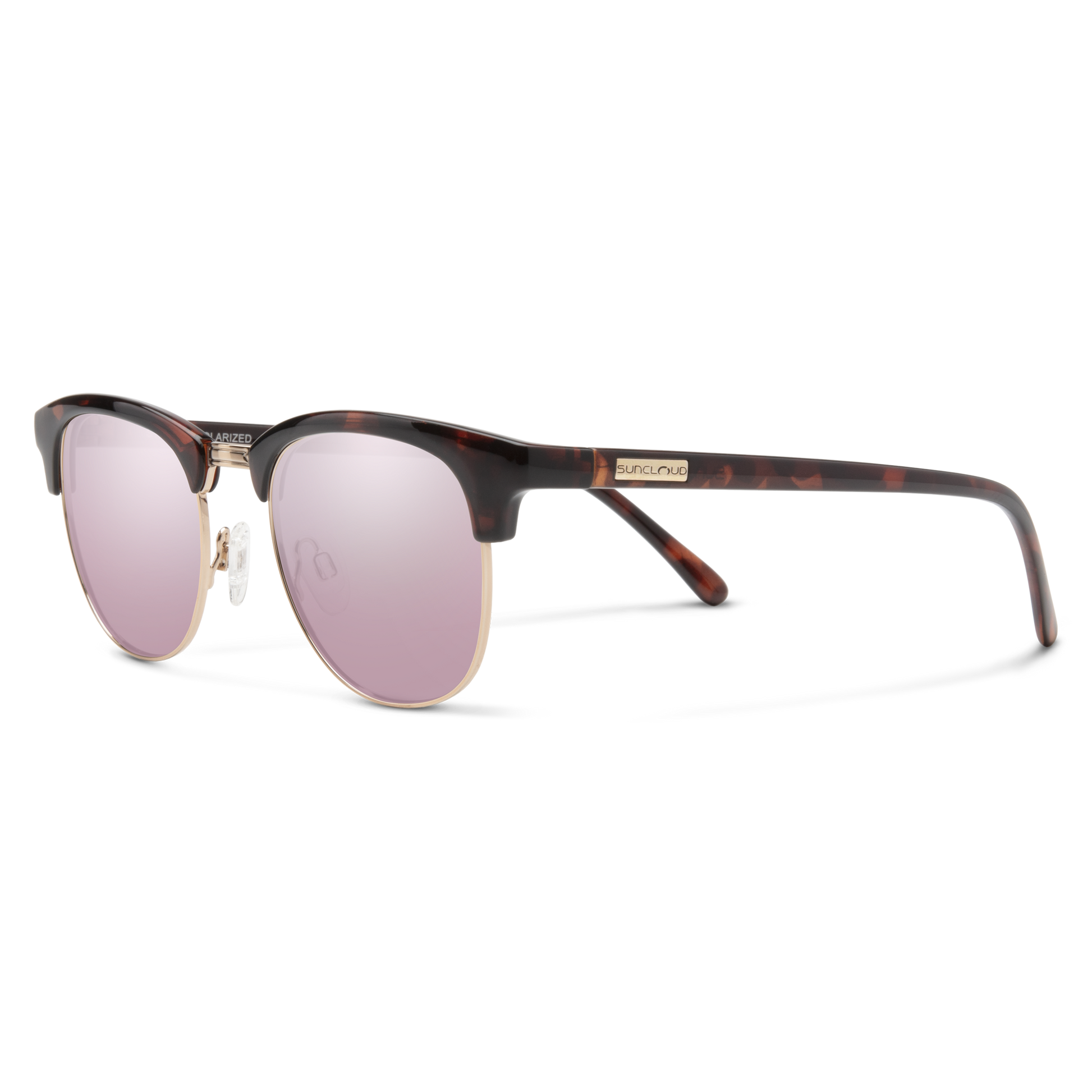 Step Out, Tortoise | Polarized Pink Gold Mirror