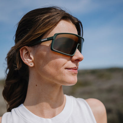 Upshot, Black + Polarized Red Mirror Lens