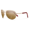 Aviator Reader, Gold + Polarized Brown 2.00 Lens, hi-res