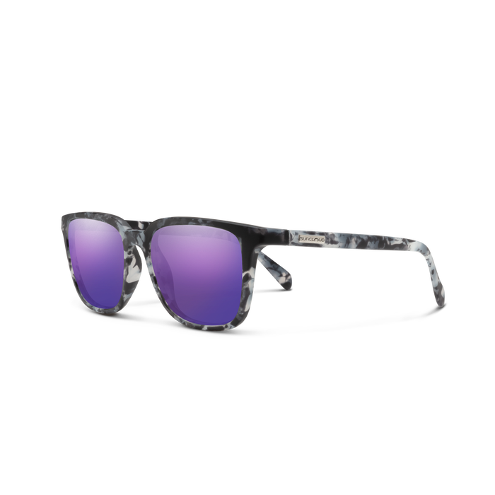 Boundary, Matte Ice Tortoise + Polarized Purple Mirror Lens, hi-res