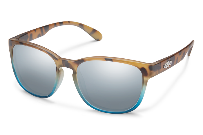 Loveseat, Matte Tortoise Blue Fade + Polarized Silver Mirror Lens, hi-res