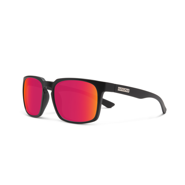 Hundo, Matte Black + Polarized Red Mirror, hi-res