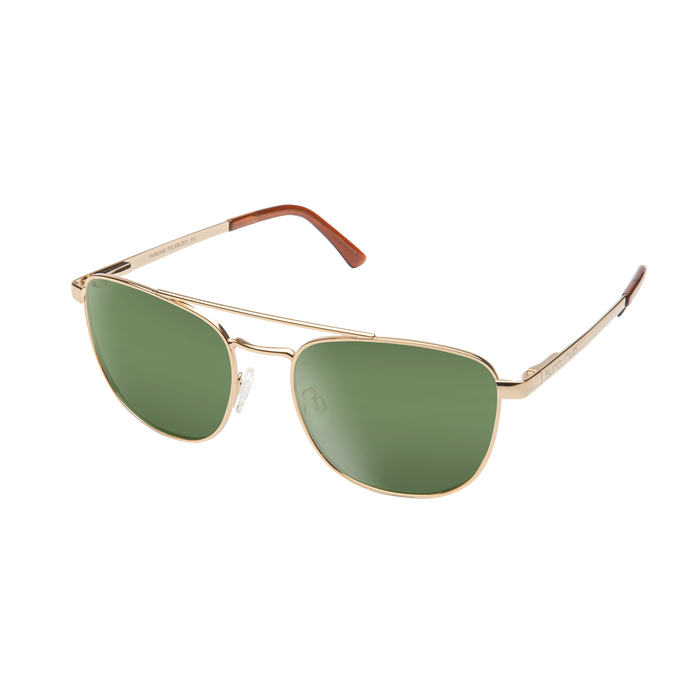 Fairlane, Gold + Polarized Gray Green Lens , hi-res