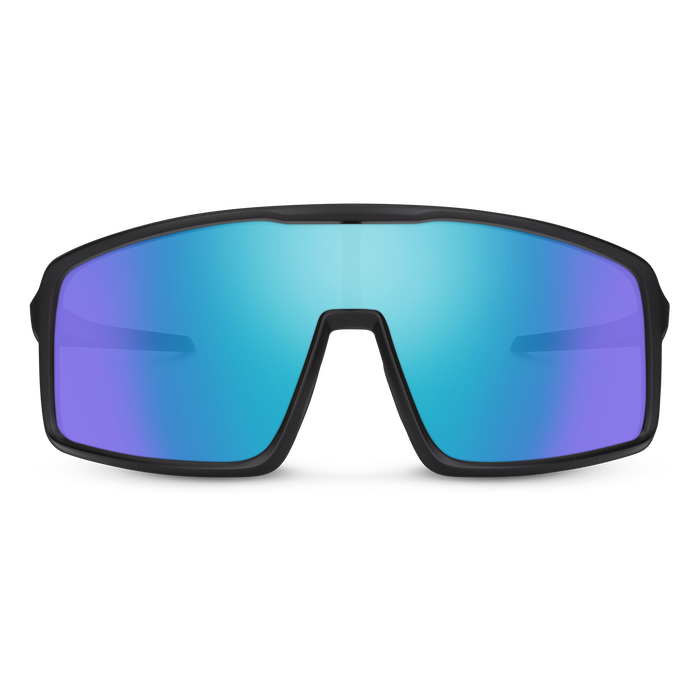 Upshot, Matte Black + Polarized Blue Mirror Lens, hi-res