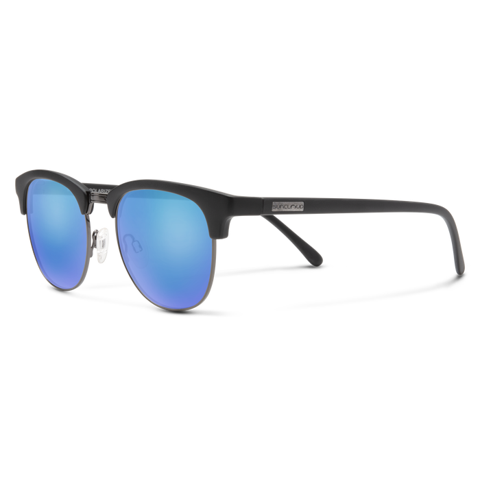 Step Out, Matte Black + Polarized Blue Mirror Lens, hi-res