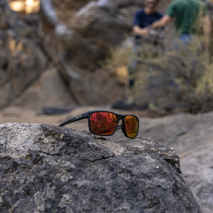 Respek, Matte Black + Polarized Red Mirror Lens, hi-res