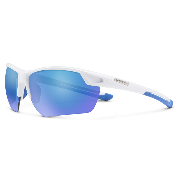 Contender, White + Polarized Blue Mirror Lens, hi-res