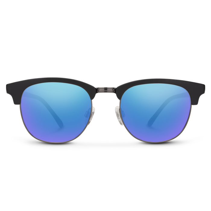 Step Out, Matte Black + Polarized Blue Mirror Lens, hi-res