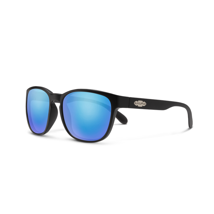 Loveseat, Matte Black + Polarized Blue Mirror Lens, hi-res