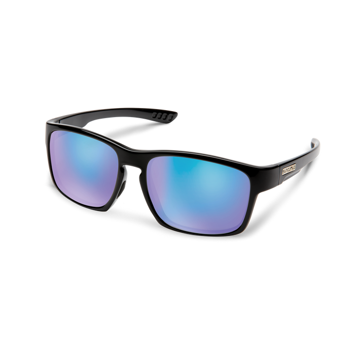 Fairfield, Black + Polarized Blue Mirror Lens , hi-res