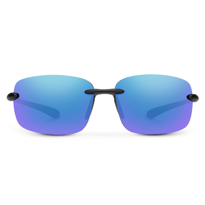 Topline, Matte Black + Polarized Blue Mirror Lens, hi-res