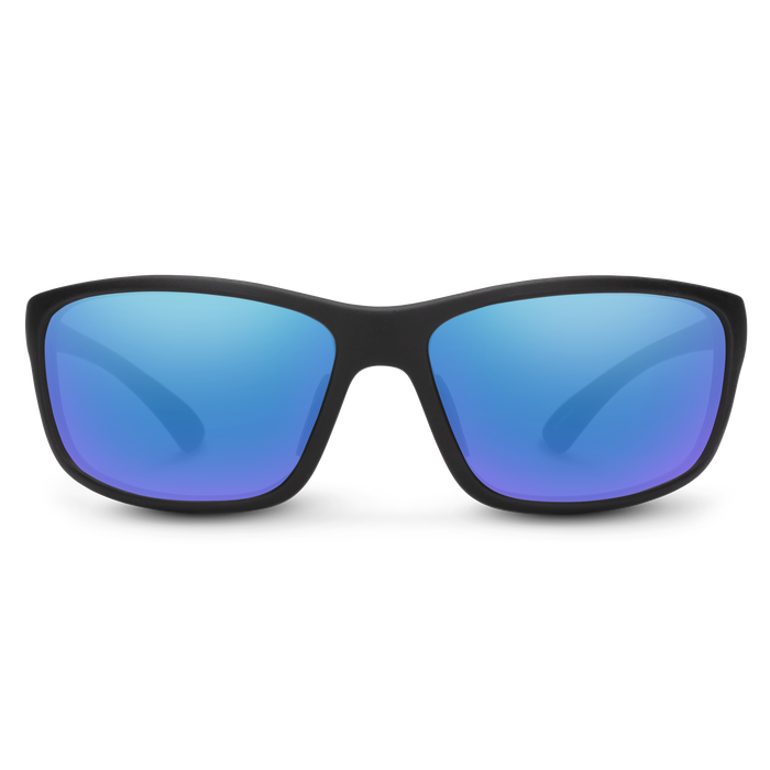 Sentry, Matte Black + Polarized Blue Mirror Lens, hi-res