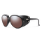 Glacier, Black + Polarized Rose Flash Mirror Lens, hi-res