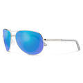 Aviator, Silver + Polarized Blue Mirror Lens, hi-res