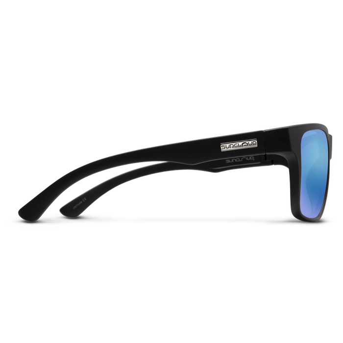Rambler, Matte Black + Polarized Blue Mirror Lens, hi-res