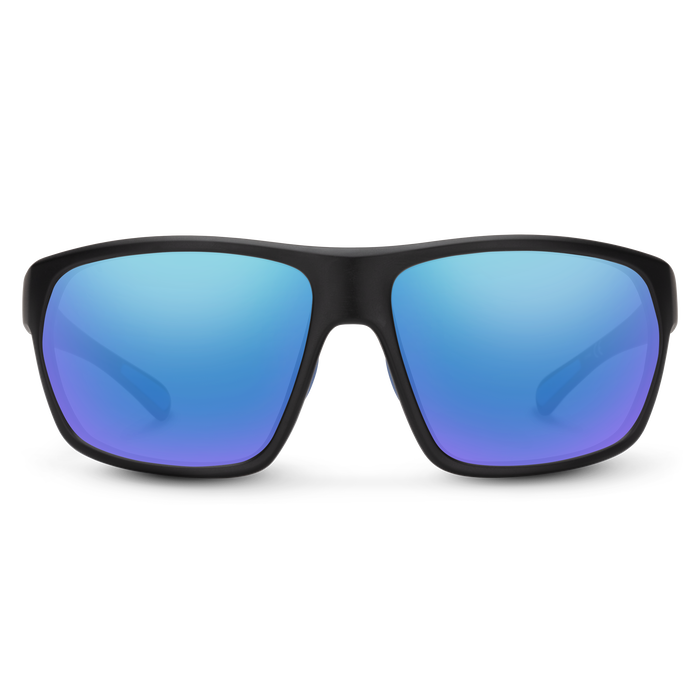 Boone, Matte Black + Polarized Blue Mirror Lens, hi-res
