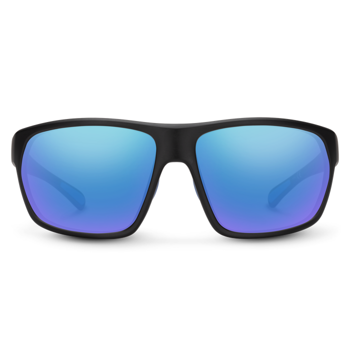 Boone, Matte Black + Polarized Blue Mirror Lens, hi-res