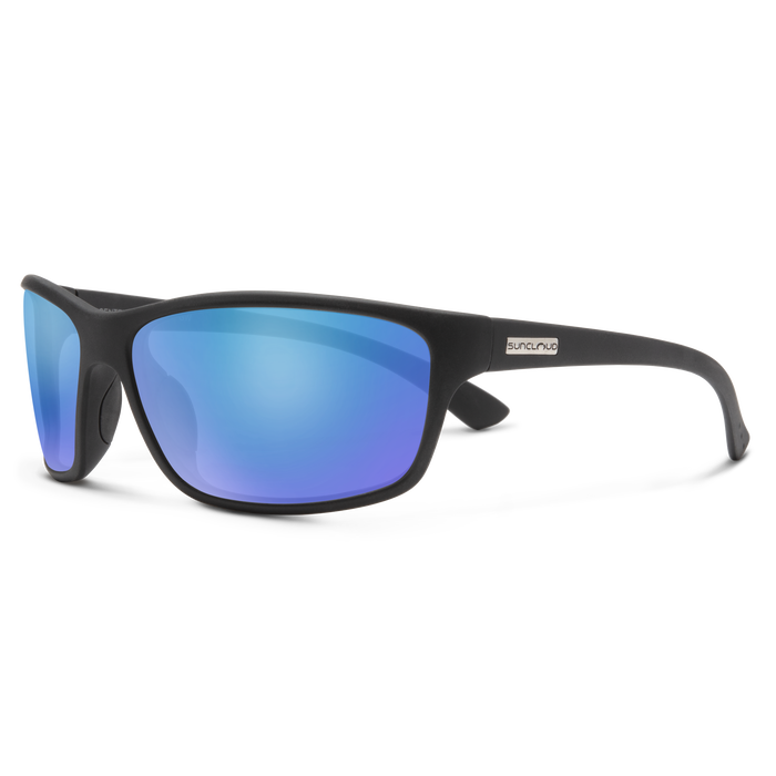 Sentry, Matte Black + Polarized Blue Mirror Lens, hi-res