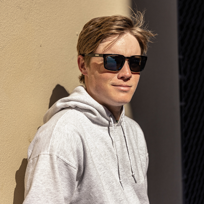 Hundo, Black + Polarized Blue Mirror Lens, hi-res